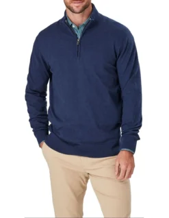 High Flex Half Zip Jumper In Blue