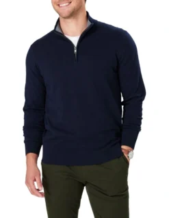 High Flex Half Zip Knit In Navy