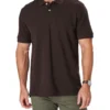 Classic Pique Polo In Dark Brown