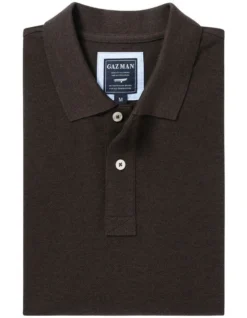 Classic Pique Polo In Dark Brown 7 Classic Pique Polo In Dark Brown -Urban Edge Clothing Sales 978388300 4 720x928