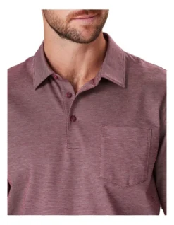 Smart Jacquard Polo Burgundy -Urban Edge Clothing Sales 978388660 3 720x928