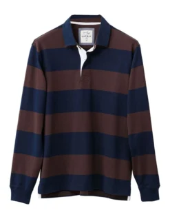 Block Stripe Rugby In Brown -Urban Edge Clothing Sales 978388840 4 720x928