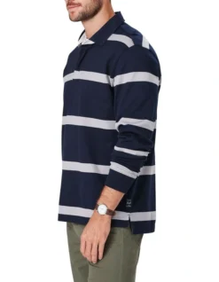 Bretton Stripe Rugby In Navy -Urban Edge Clothing Sales 978389110 4 720x928