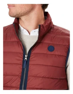 Lightweight Puffer Vest In Red -Urban Edge Clothing Sales 978389290 3 720x928