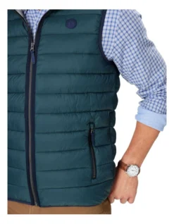 Lightweight Puffer Vest In Forest Green -Urban Edge Clothing Sales 978389380 3 720x928