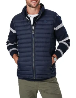 Lightweight Puffer Vest In Navy