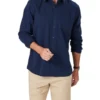 Authentic Twill Long Sleeve Shirt In Navy