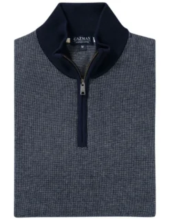 High Flex Half Zip Sweater In Navy -Urban Edge Clothing Sales 978392260 4 720x928