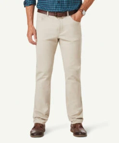 Stretch Bedford Cord Pants - Putty