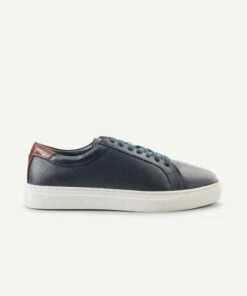 GAZMAN Ultralight Leather Sneakers - Navy
