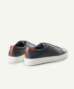 GAZMAN Ultralight Leather Sneakers - Navy -Urban Edge Clothing Sales FTWS21001 440 WEB 03