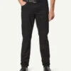 Straight Stretch Jeans - Washed Black