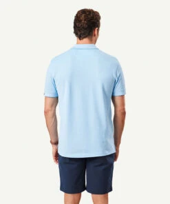 Oxford Pocket Polo Shirt - Sky Blue -Urban Edge Clothing Sales POLS22006 421 WEB 03