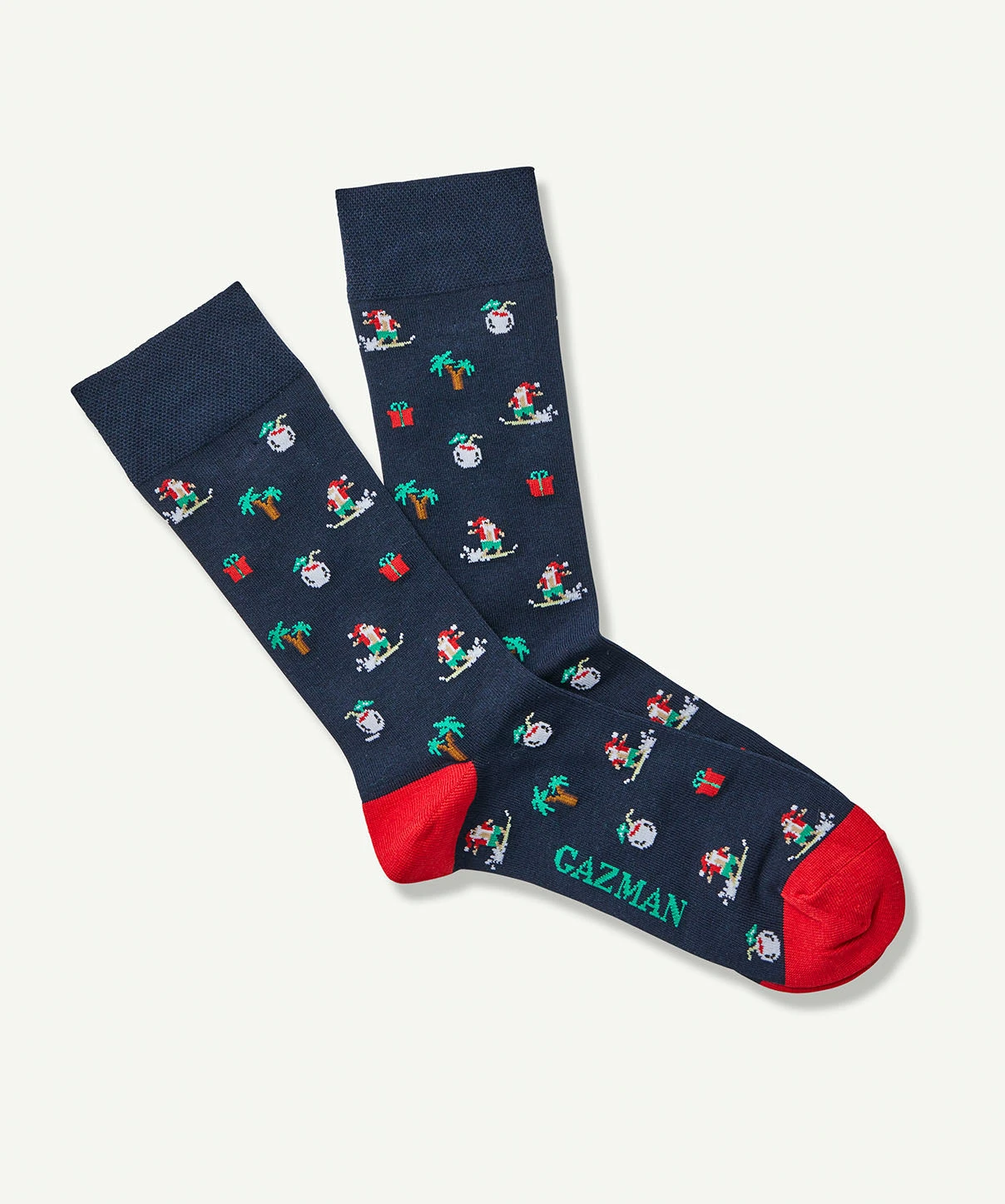 Non Tight Surfing Santa Sock - Navy 1 Non Tight Surfing Santa Sock - Navy