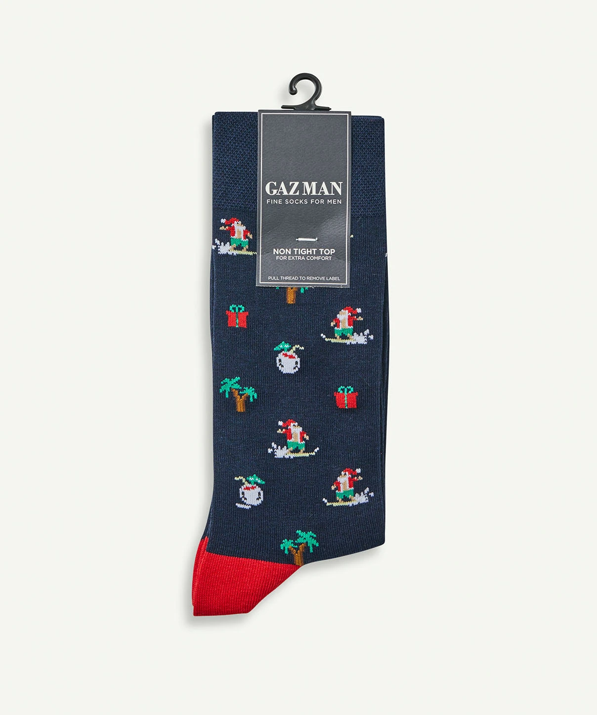 Non Tight Surfing Santa Sock - Navy 6 Non Tight Surfing Santa Sock - Navy - Image 6