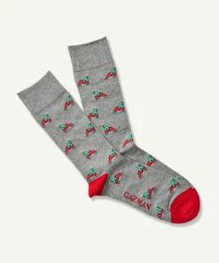 Non Tight Cushion Block Sock - Charcoal